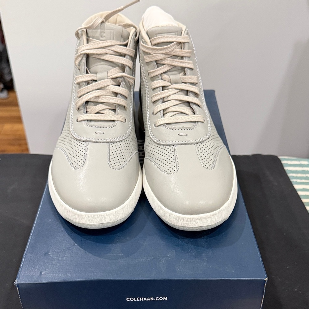 Cole Haan GrandPro II Leather Sneakers - Light Gray